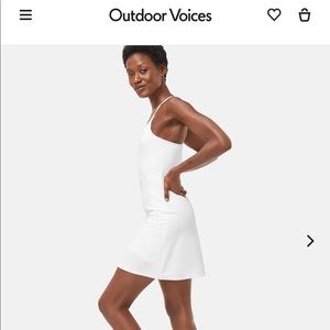 Outdoor voices “The Exercise Dress” - white, size small